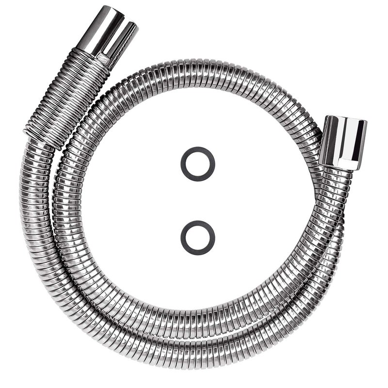 KWODE Pre-rinse Hose 44" Flexible Stainless Hose Replacement Kit For Commercial Kitchen Sink Faucet On Compartment Sinks with Spray Valve - Image 1